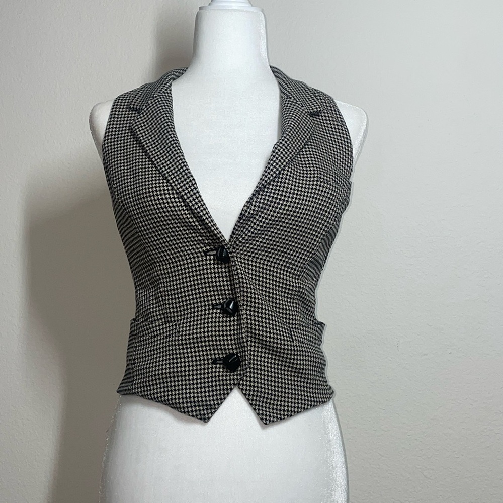Diane Von Furstenberg houndstooth Vest